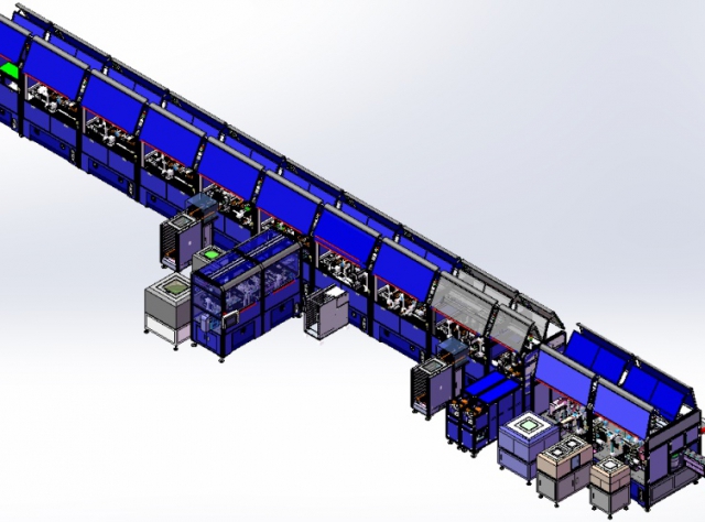 Selenium drum automatic assembly line